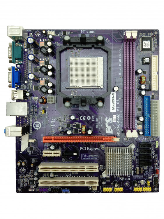 Материнская плата EliteGroup GeForce7050M-M rev1.0A (ECS MCP68M-M2) Socket AM2
