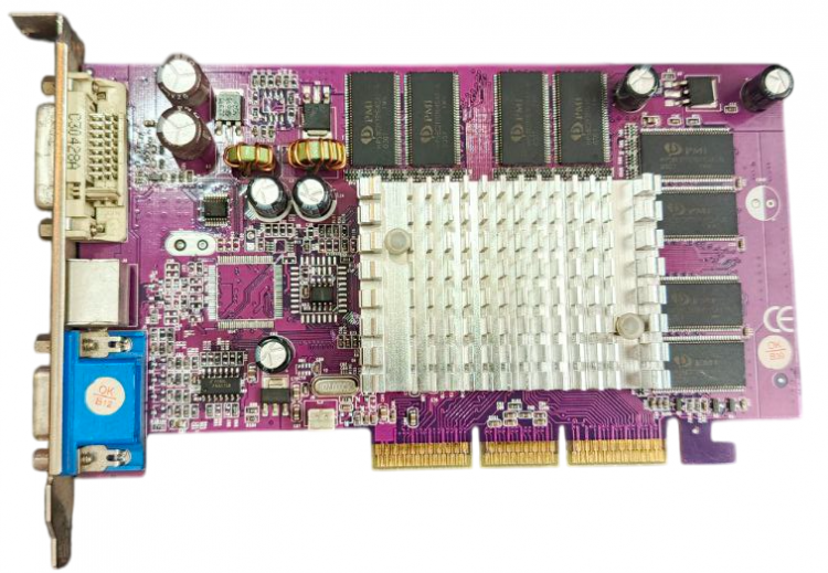 Видеокарта  GeForce FX5200 128MB DDR AGP