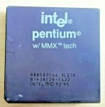 Процессор Intel Pentium MMX 166 МГц SL27K Socket 7 CPU
