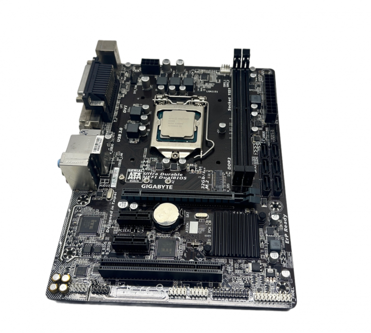 Материнская плата GIGABYTE GA-B150M-D3V DDR3 +G4560