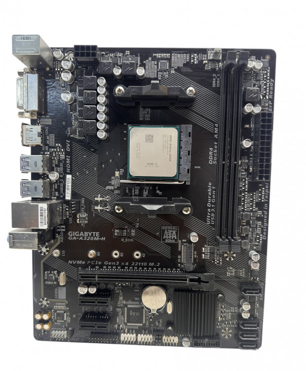 Материнская плата GIGABYTE GA-A320M-H + Athlon 200GE AM4