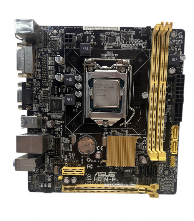 Материнская плата ASUS H81M-P +I5-4590 Socket 1150