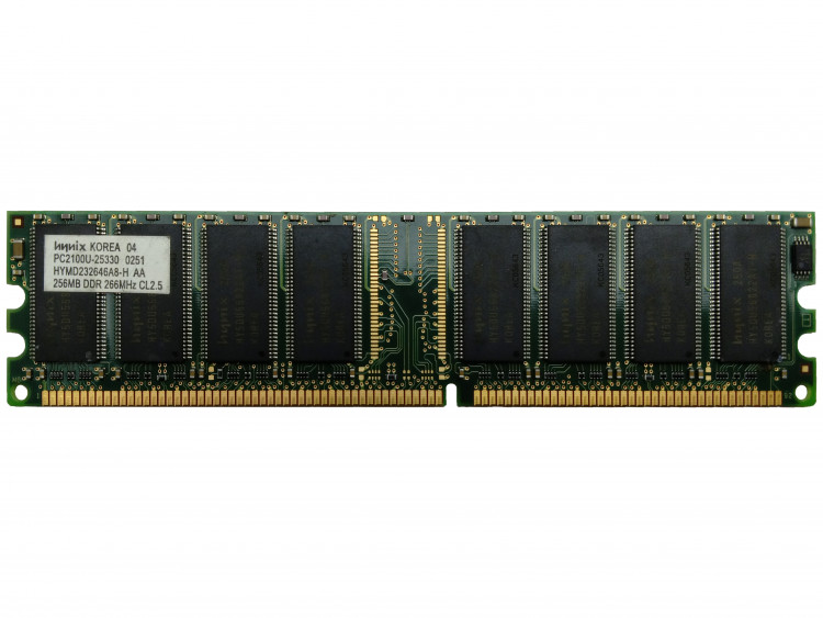 Оперативная память Hynix 266МГц DIMM DDR HYMD232646A8-H 256МБ