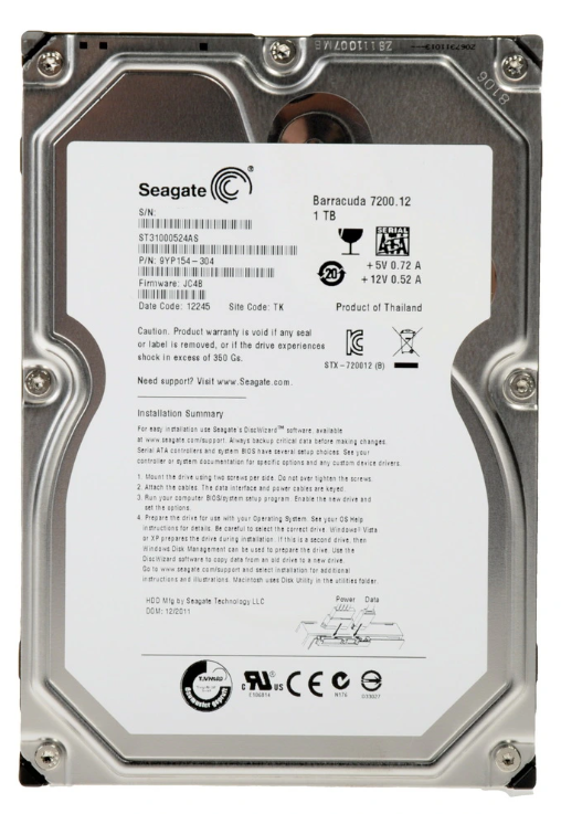 Жесткий диск Seagate Barracuda 1TB ST31000524AS