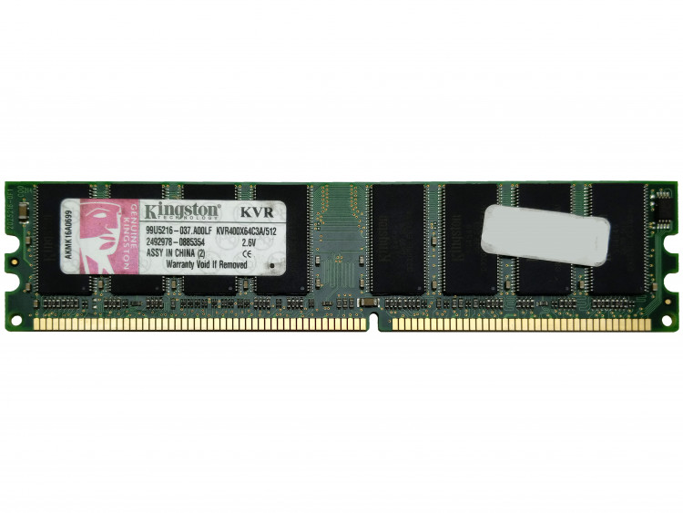 Оперативная память Kingston KVR400X64C3A/512 DDR1 512MB 400MHZ