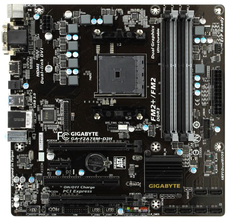 Материнская плата Gigabyte GA-F2A78M-D3H Socket FM2+