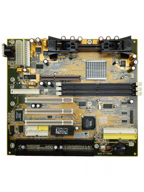 Материнская плата Acorp 6BX/ZX/VIA86 Slot1