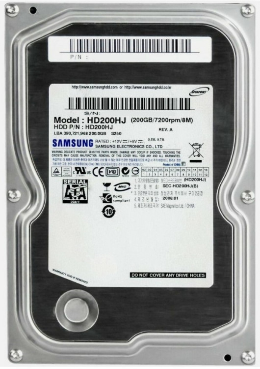 Жесткий диск SAMSUNG HD200HJ 200GB SATA 3.5