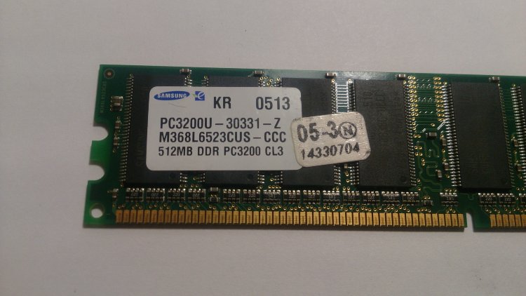 Оперативная память Samsung DDR1 512mb 3200