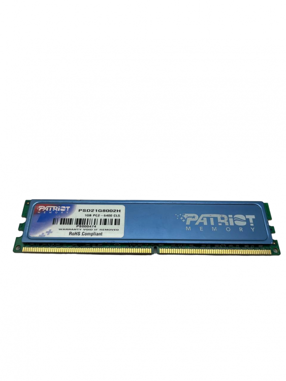 Оперативная память Patriot Memory 1Gb DDR2 800Mhz DIMM CL5 PSD21G8002H