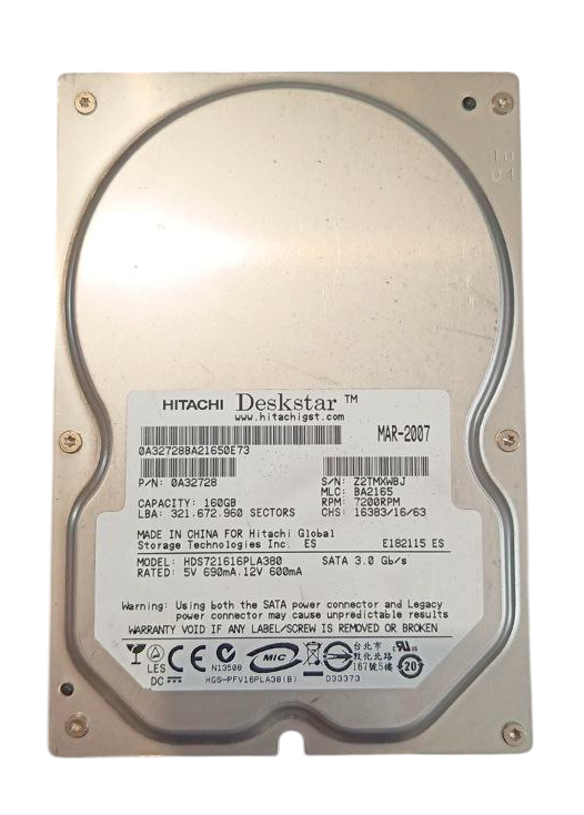 Жесткий диск Hitachi HDS721616PLA380 SATA 3,5