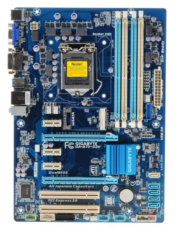 Материнская плата GIGABYTE GA-B75-D3V Socket 1155