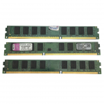 Оперативная память  Kingston 6 ГБ (2 ГБ x 3 шт.) DDR3 1333 МГц DIMM CL9 KVR1333D3N9K3/6G
