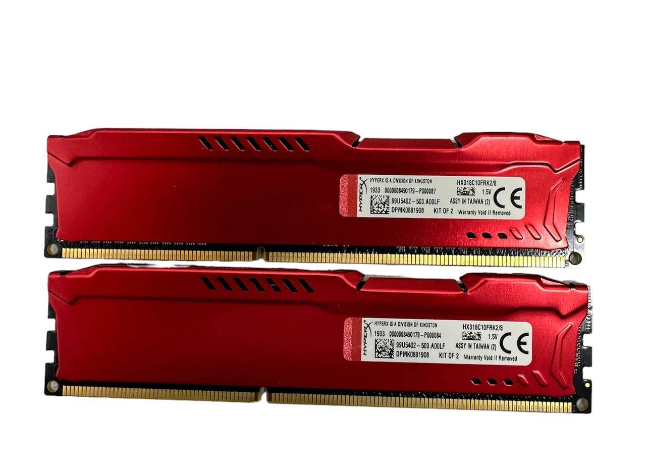 HyperX Fury 8GB 4GBx2 DDR3 1866 DIMM CL10 HX318C10FRK2 8