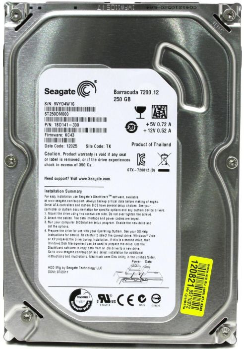 Жесткий диск Seagate 250GB ST250DM000 SATA 3.5