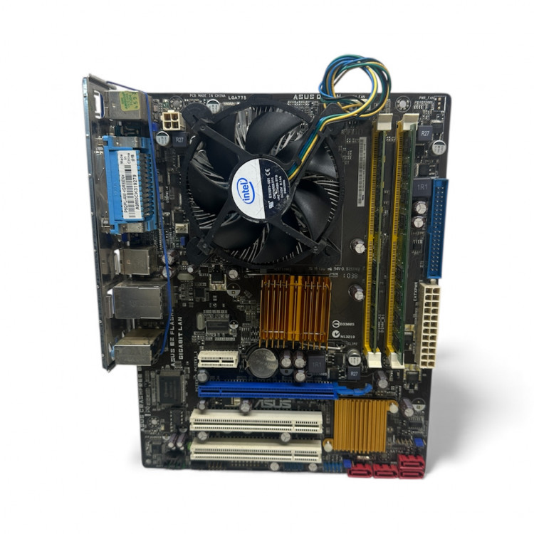 Материнская плата ASUS P5QPL-AM + Celeron 430/2GB+ FAN Socket 775