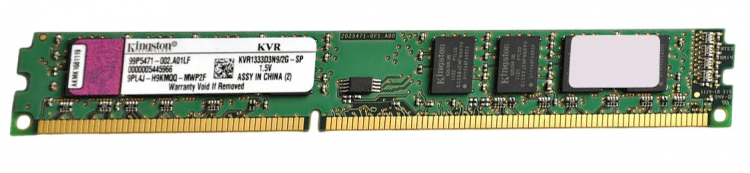 Оперативная память Kingston ValueRAM KVR1333D3N9/2G-SP DDR3 2GB низкопрофильная  