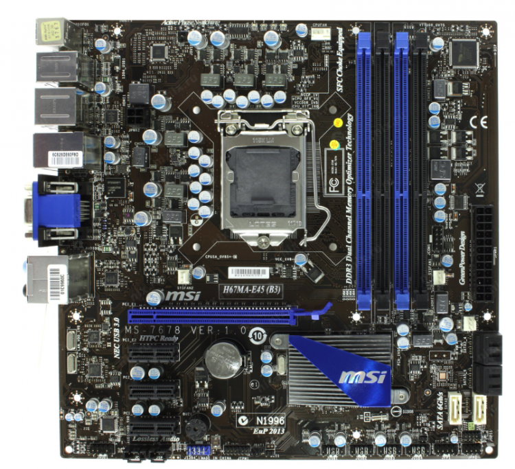 Материнская плата MSI H67MA-E45 (B3) Socket 1155