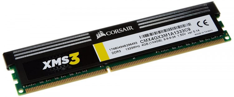 Оперативная память Corsair XMS3 CMX4GX3M1A1333C9 DDR3 4GB