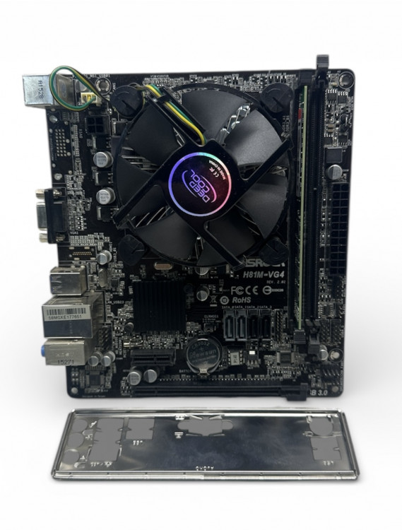Материнская плата ASRock H81M-VG4 8GB/I5-4570S+FAN Socket 1150