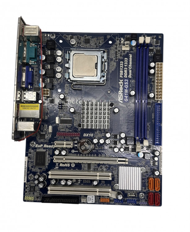 Материнская плата ASRock G41M-GS3 +E8400 Socket 775