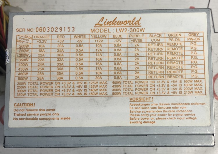 Блок питания linkworld lpq6 300w схема