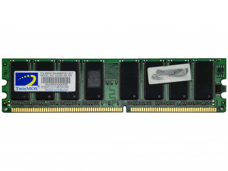 Оперативная память TwinMOS 512MB PC3200 (CL2.5) M2G9J16A-MK DDR1