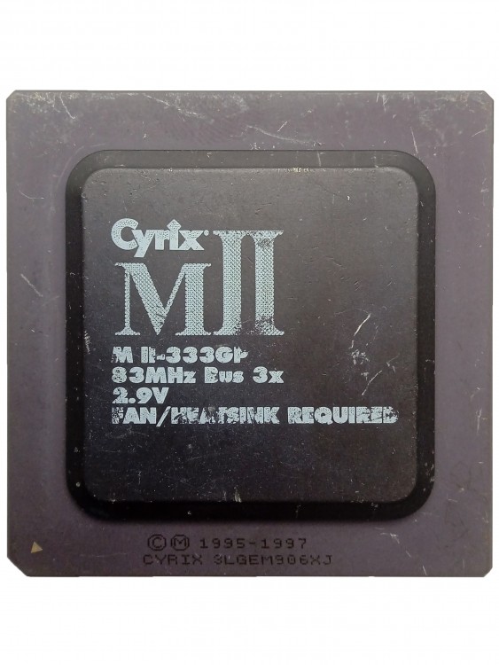 Процессор Cyrix MII-333GP Bus 83MHz 2.9V Socket 7