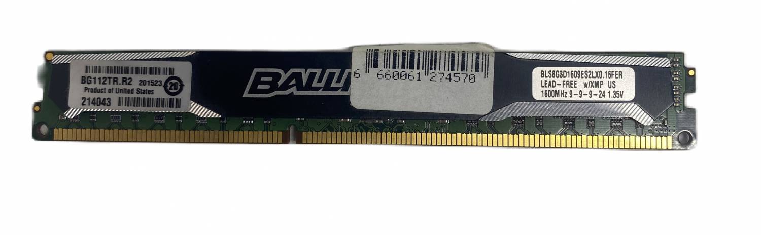 Crucial 8GB DDR3L 1600 DIMM CL9 BLS8G3D1609ES2LX0CEU