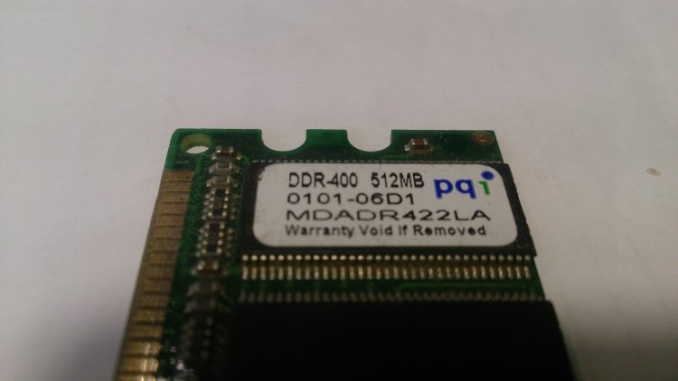 Оперативная память PQI DDR1 DDR-400 512MB