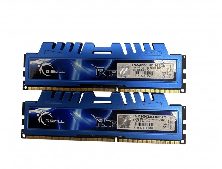 Оперативная память G.Skill RipjawsX  F3-12800CL9D-8GBXM (2x4GB)