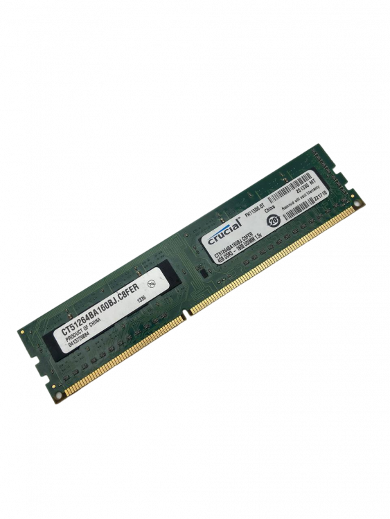 Оперативная память Crucial 4GB DDR3 1600 МГц DIMM CL11 CT51264BA160BJ