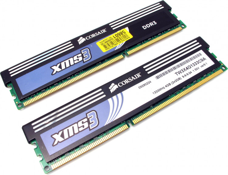 Оперативная память Corsair XMS3 TW3X4G1333C9A DDR3 2x2GB