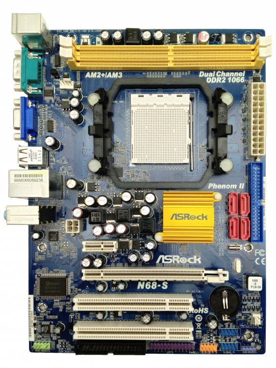 Материнская плата ASRock N68-S Socket AM2