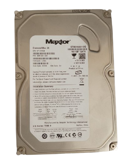 Жесткий диск MAXTOR STM3160811AS 160Gb SATAII 3,5" HDD