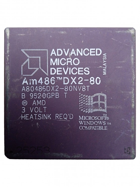 Процессор AMD A80486DX2-80NV8T 80MHz Socket 3
