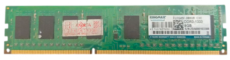 Оперативная память Kingmax FLF45G45F-D8KU9 8 ГБ DDR3