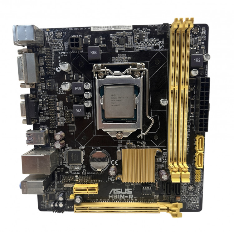 Материнская плата ASUS H81M-R +I3-4130 Socket 1150 