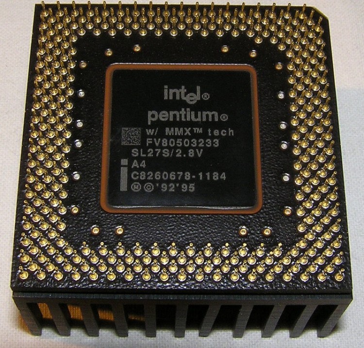 Процессор Intel Pentium MMX 233 MHz SL27S Socket 7