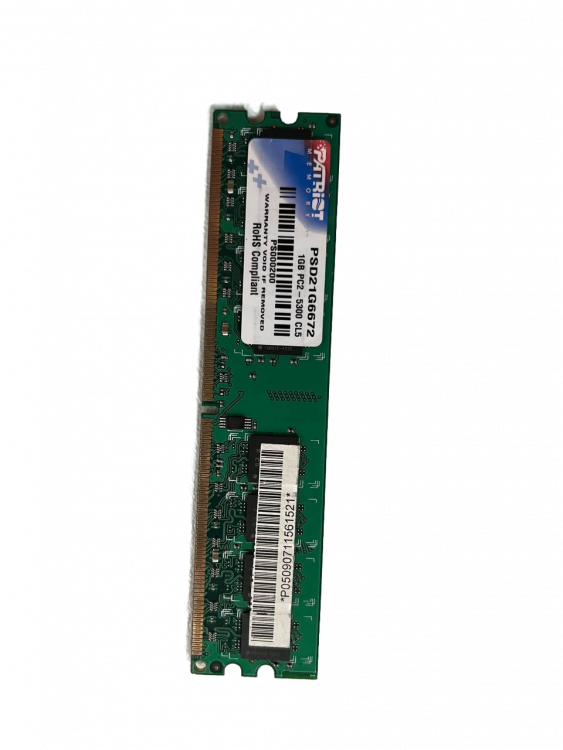 Оперативная память  Patriot Memory PSD21G6672 1GB DDR2