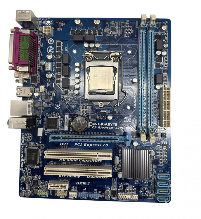 Материнская плата GIGABYTE GA-H61M-S2PV +G1610 Socket 1155