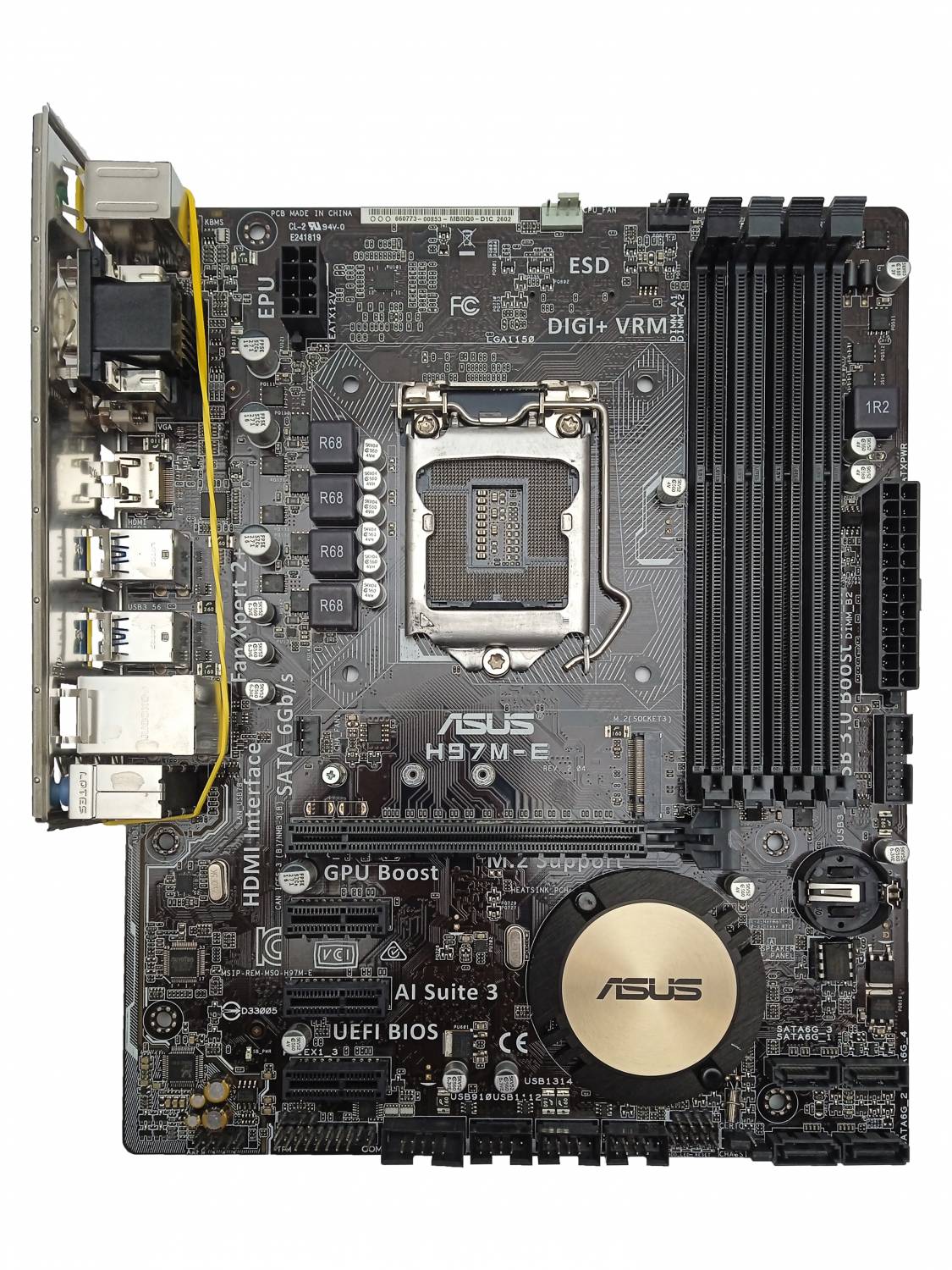 DIGINNOS H97M-E ASUS Win10 Core i7 4790 3.60GHz 16GB 1.0TB■1週間保証 ASUS H97M-E&frasl;CSM LGA 1150 Micro ATX Intel Motherboard -