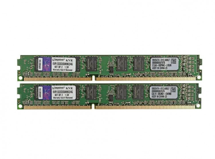 Оперативная память Kingston KVR1333D3S8N9K2/4G DDR3 - 2x 2ГБ 1333МГц