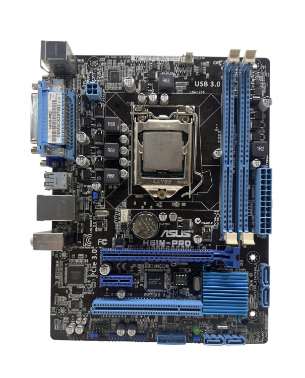 Материнская плата ASUS H61M-PRO +I5-2300 Socket 1155