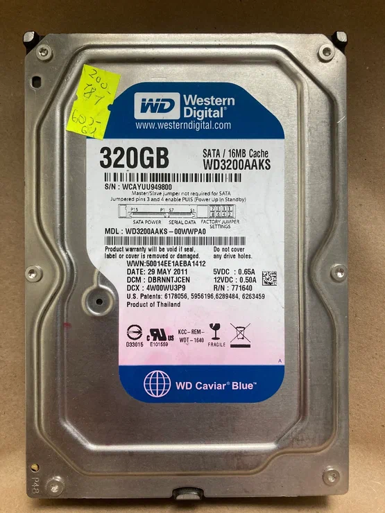 Жесткий диск Western Digital WD Blue 320 GB WD3200AAKS