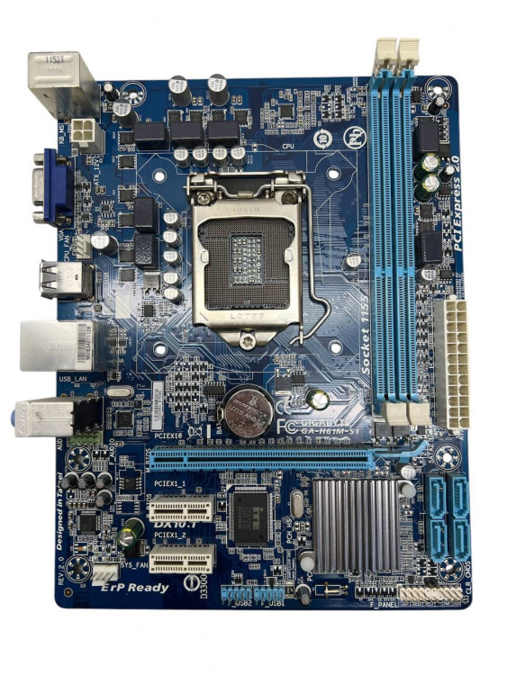Материнская плата GIGABYTE GA-H61M-S1 (rev. 2.0) LGA1155