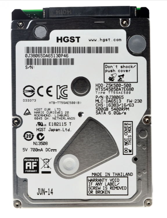 Жесткий диск Hitachi HTS545050A7E680 500Gb SATA II 2,5 