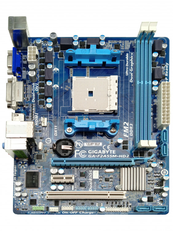 Материнская плата GIGABYTE GA-F2A55M-HD2 rev1.0 Socket FM2