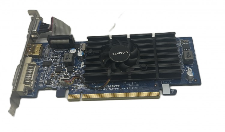 Видеокарта Gigabyte GeForce 210 512MB GV-N210OC-512I