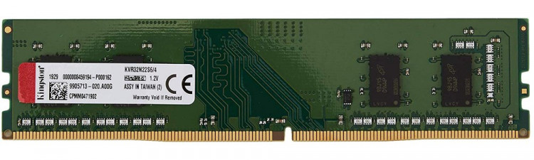 Оперативная память Kingston DDR4 4GB KVR32N22S6/4